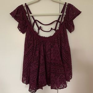 Free People Intimately Flowy Top and Bralette Set
